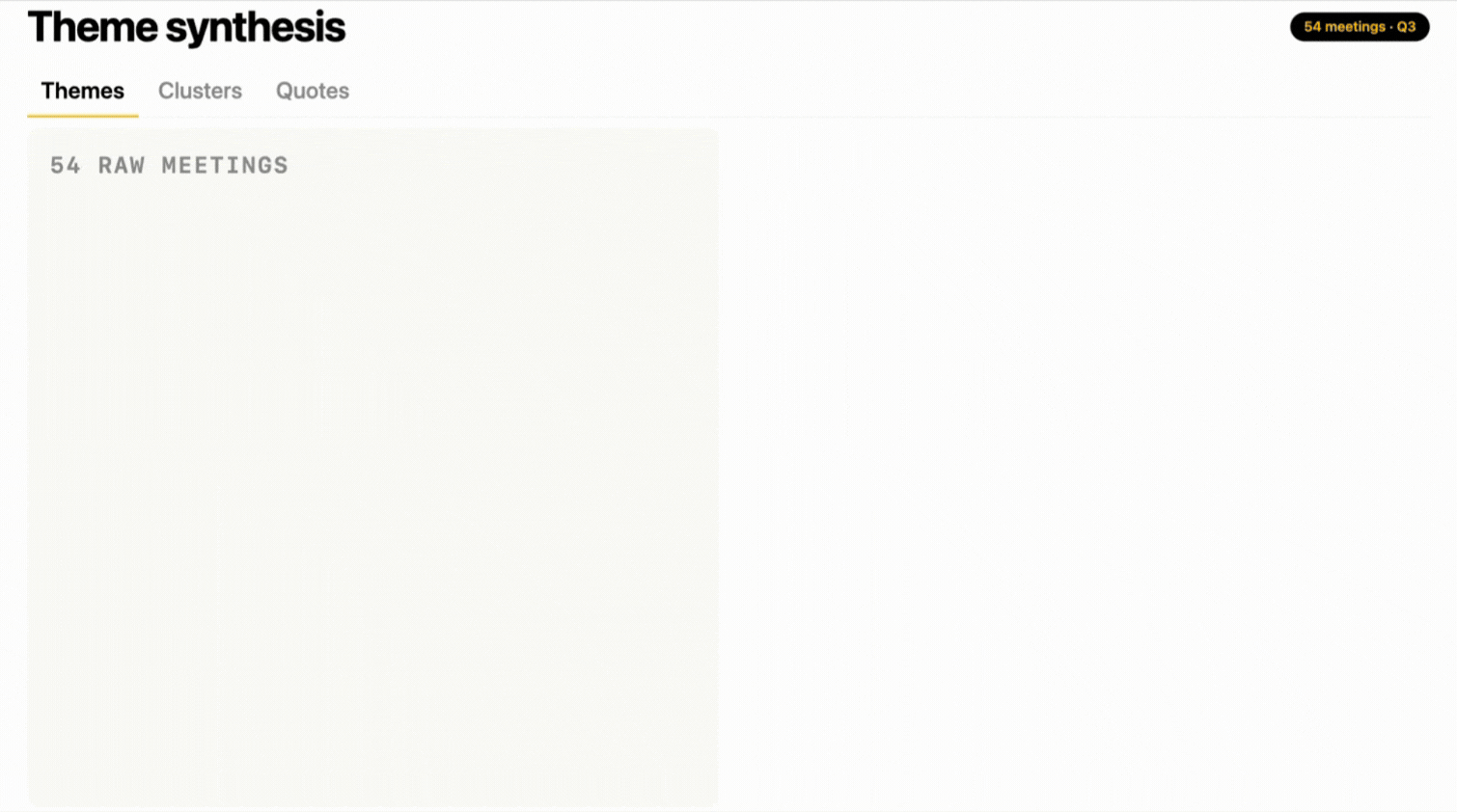 Theme synthesis product loop