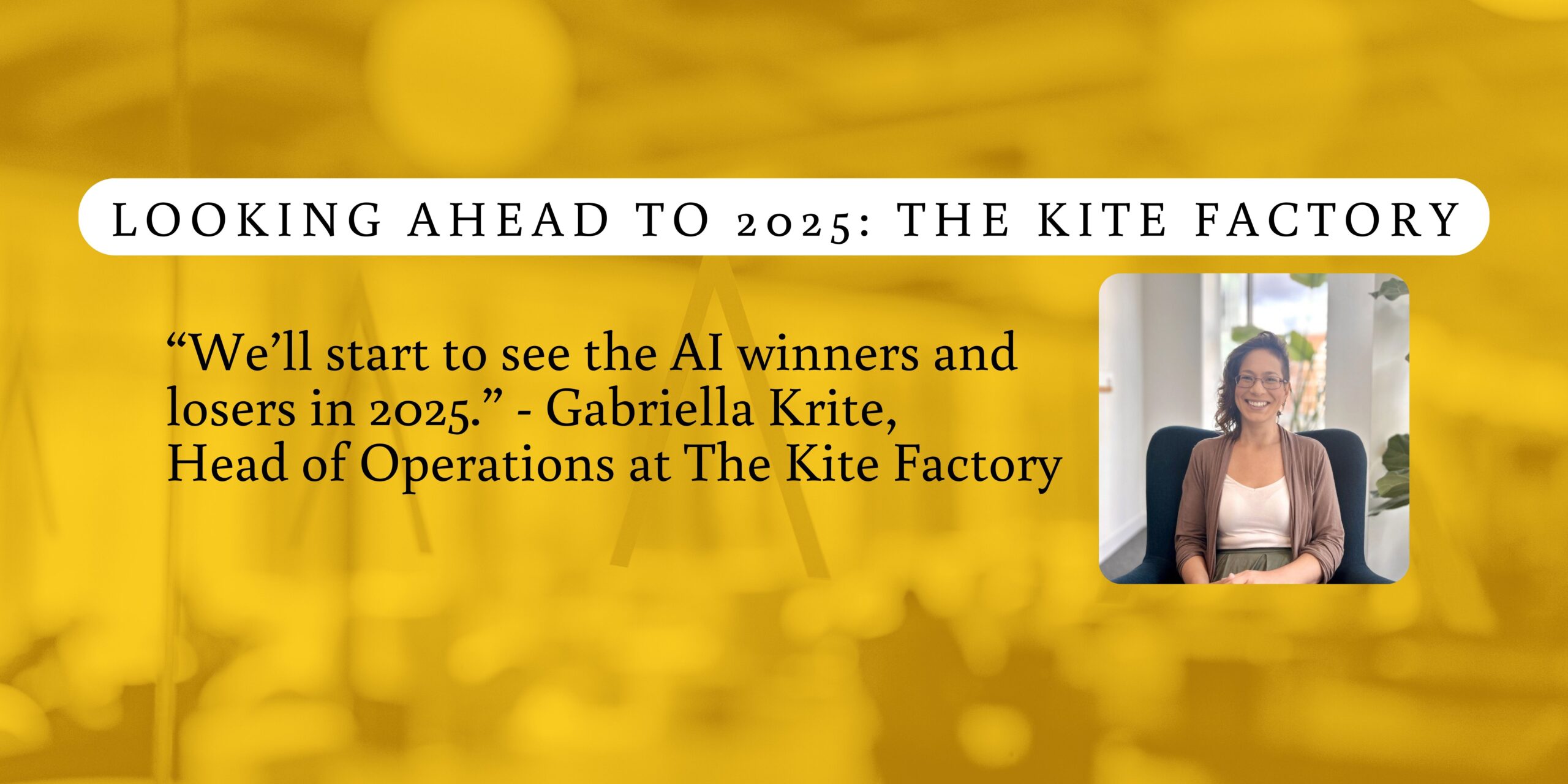 The Kite Factory AI 2025 Prediction Website Banner